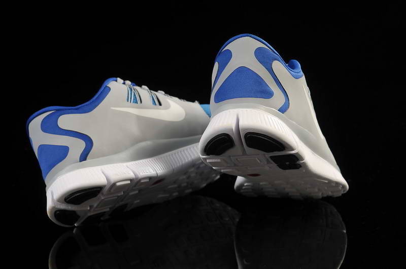 Nike Free Run 5.0 V2 Mens Running Shoes New Breathable Gray Blue (3)